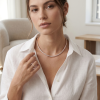 Grandinėlė su deimantais - Teniss raudono aukso (4.21 ct)