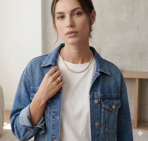 Grandinėlė su deimantais - Teniss geltono aukso (4.21 ct)