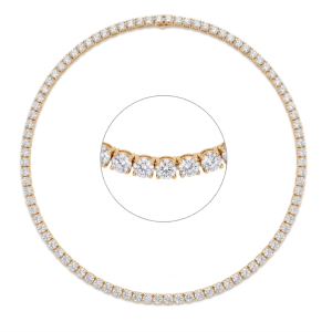 Grandinėlė su deimantais - Tennis kolje 11.76 ct