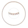 Grandinėlė su deimantais - Tennis raudono aukso 4.21 ct