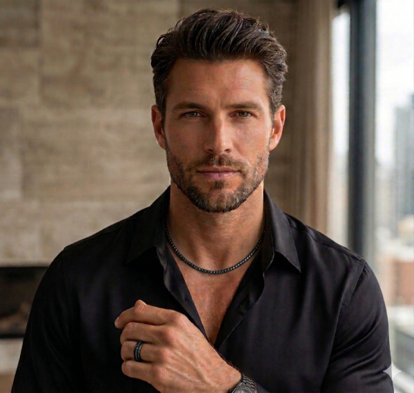 Grandinėlė su juodais deimantais - Tennis kolje 9.40 ct