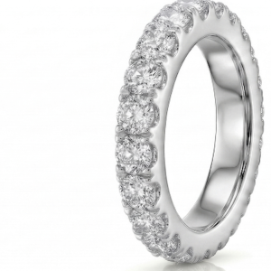 Deimantinė juostelė su deimantais (4.50 ct) 4.40 mm balto aukso