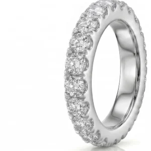 Deimantinė juostelė su deimantais (4.50 ct) 4.40 mm balto aukso