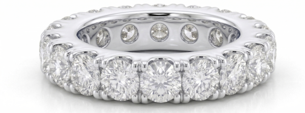 Deimantinė juostelė su deimantais (7.00 ct) 5.40 mm balto aukso 2