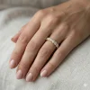 Deimantinė juostelė su deimantais geltono aukso (3.80 ct) 4.00 mm ant piršto