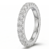 Deimantinė juostelė su laboratoriniais deimantais (2.20 ct) 3.10 mm balto aukso