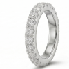 Deimantinė juostelė su laboratoriniais deimantais (2.90 ct) 3.60 mm balto aukso