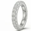 Deimantinė juostelė su laboratoriniais deimantais (3.80 ct) 4.00 mm balto aukso