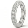 Deimantinė juostelė su laboratoriniais deimantais (4.30 ct) 4.20 mm raudonas aukso balto auksas