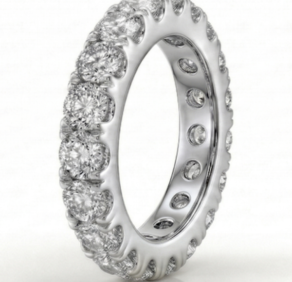 Deimantinė juostelė su laboratoriniais deimantais (9.10 ct) 5.90 mm baltas auksas