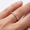 Žiedas-juostelė su deimantais Channel ant piršto (15 vnt - 0.15 ct) 1.90 mm