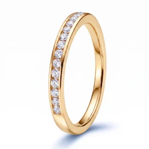 Žiedas-juostelė su deimantais Channel geltonas auksas (15 vnt - 0.15 ct) 1.90 mm.png