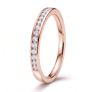 Žiedas-juostelė su deimantais Channel raudonas auksas (15 vnt - 0.15 ct) 1.90 mm.png