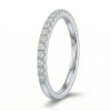 Žiedas su deimantais - balto aukso deimantinė juostelė (LAB 15 vnt - 0.45 ct) 2.00 mm 2