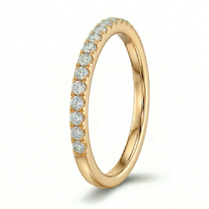 Žiedas su deimantais - deimantinė juostelė (LAB 15 vnt - 0.45 ct) 2.00 mm 2