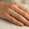 Žiedas su deimantais - raudono aukso deimantinė juostelė (15 vnt - 0.75 ct) 2.40 mm