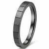 Juodas auksas auksinis žiedas - Memory Kvadratai Black II 4 mm