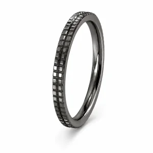 Juodo aukso auksinis žiedas – Memory Dviese Black