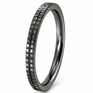 Juodo aukso auksinis žiedas – Memory Dviese Black