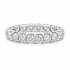 Balto aukso deimantinė juostelė su deimantais - Deimantinis žiedas (5.50 ct) 4.30 mm 3