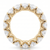 Geltono aukso deimantinė juostelė su deimantais - Deimantinis žiedas (5.50 ct) 4.30 mm 2