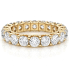 Geltono aukso deimantinė juostelė su deimantais - Deimantinis žiedas (7.50 ct) 5.40 mm 2