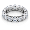 Balto aukso deimantinė juostelė su laboratoriniais deimantais (7.50 ct) 5.50 mm 2