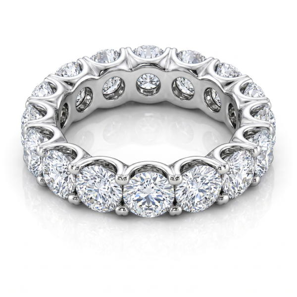 Balto aukso deimantinė juostelė su laboratoriniais deimantais (7.50 ct) 5.50 mm 2