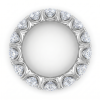 Baltas auksas deimantinė juostelė su laboratoriniais deimantais (7.50 ct) 5.50 mm 3