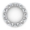 Baltas auksas deimantinė juostelė su laboratoriniais deimantais (7.50 ct) 5.50 mm 3