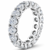 Balto aukso deimantinė juostelė su laboratoriniais deimantais (7.50 ct) 5.50 mm