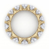 Geltono aukso deimantinė juostelė su laboratoriniais deimantais (7.50 ct) 5.50 mm 4