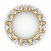 Geltono aukso deimantinė juostelė su laboratoriniais deimantais (7.50 ct) 5.50 mm 4