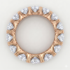 Raudono aukso deimantinė juostelė su laboratoriniais deimantais (7.50 ct) 5.50 mm 3