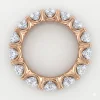 Raudono aukso deimantinė juostelė su laboratoriniais deimantais (7.50 ct) 5.50 mm 3