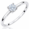 Sužadėtuvių žiedas su Round deimantu (Lab Grown 0.50 ct) balto aukso