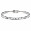 Balto aukso apyrankė su deimantais - Tennis apyrankė 5.00 ct